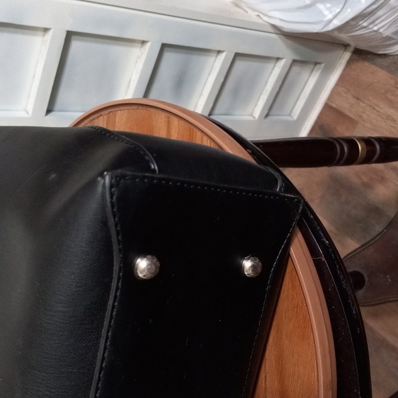 C black faux leather  shoulder bag - Picture 7 of 9